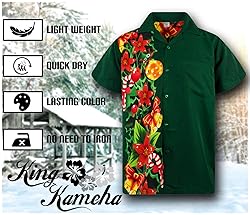 KING KAMEHA Men's Ugly-Christmas-Shirt Funky