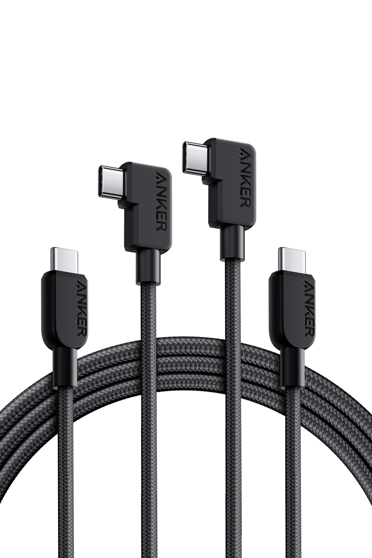 Anker USB-C ケーブル L字, 240W, 高耐久ナイロン, 1.8mの商品画像