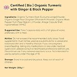 WeightWorld Organic Turmeric Black Pepper Capsules 365 Vegan Gluten Free view 7