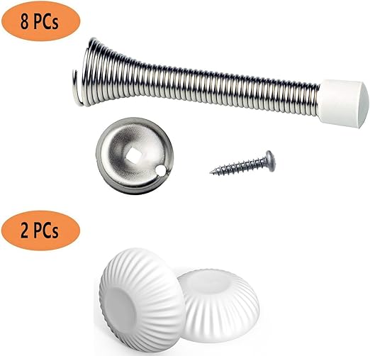 Legerm Topes Para Puerta De Muelle Goma Blanca Parachoques De