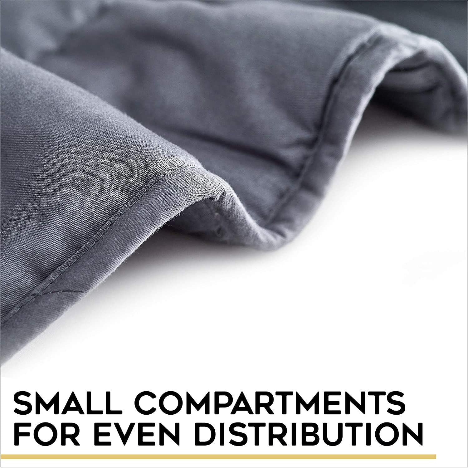 YnM Weighted Blanket — Heavy 100% Oeko-Tex Certified Cotton Material with Premium Glass Beads (Dark Grey, 48''x72'' 15lbs), Suit for One Person(~140lb) Use on Twin/Full Bed: Home & Kitchen
