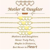 GBTBYS 2/3/4 PCS Mother Daughter Bracelets Set Valentines Day Gifts for Mom from Daughter Mommy Me Jewelry Matching Wish Bracelet