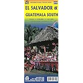 El Salvador & Southern Guatemala Travel Reference Map