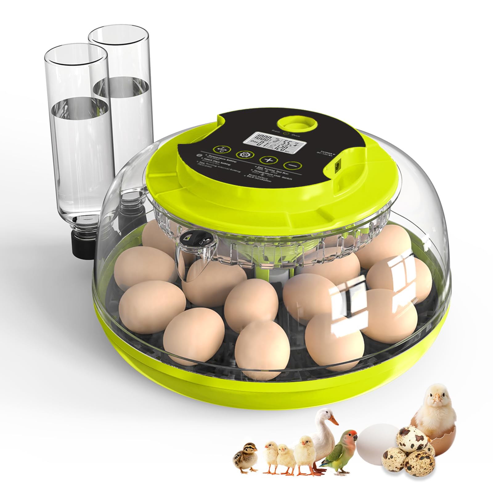 Photo 1 of Incubator for Hatching Eggs, 18 Eggs Capacity, Incubators with Egg Candler, Automatic Egg Turner, Temperature & Humidity Control, Full Viewing for Chicken, Duck, Quail, Goose, Parrot, Pigeon