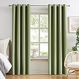 Melodieux Blackout Curtains for Bedroom Cotton