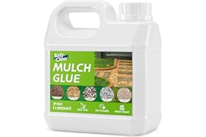 Mulch Glue for Landscaping Rocks - Baily Cheer 34OZ Strong Mulch Binder Glue for Landscaping Concentrate Landscape Rock and Gravel Glue, 1:2 Ratio Mixed with Water for Use, Non Toxic, Pea Gravel Glue