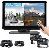 HD 1080P 4 Camera Backup System - 7 Inch Split Screen Monitor For Trucks & RVs