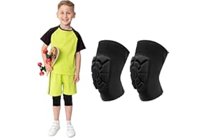 YEEKORO Knee Braces Compression Support Sleeve for Children & Youth, 2 Pieces Padded Compression Knee Pads for Dancing Basket