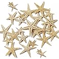 YOOHUA 90PCS 0.4"-1.2" Small Starfish Star Sea Shell Beach Craft(Yellow)