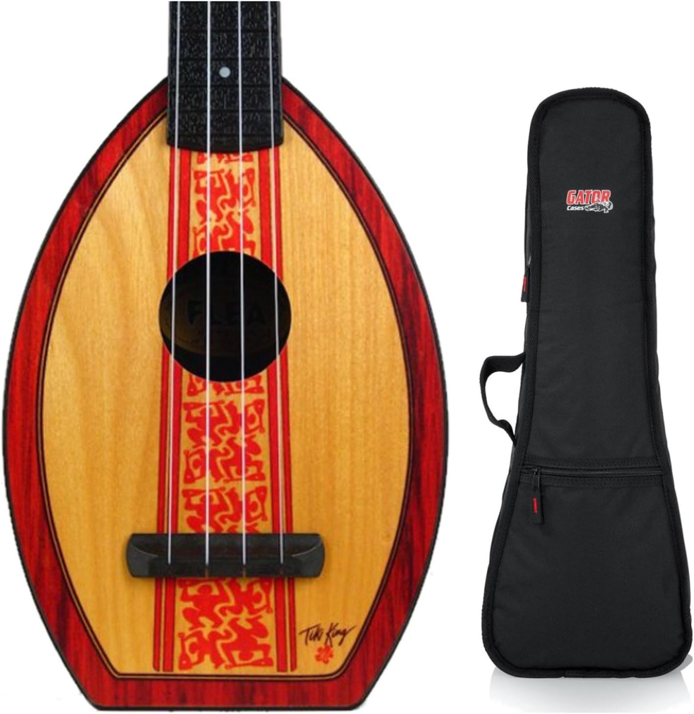 Magic Fluke Co Flea Designer Surf Concert Ukulele w/Gig Bag