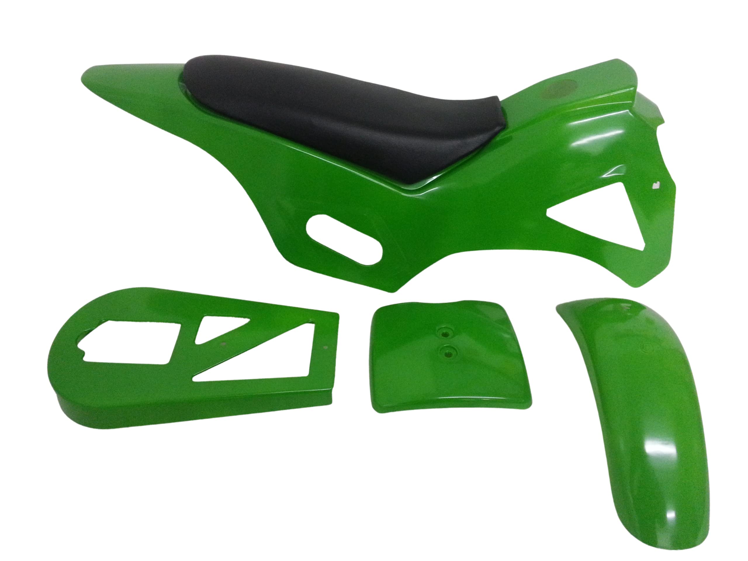 FMD10 Green Mini Dirt Bike Fairing Kit 5 Part Set with Seat