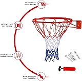 Denny International Basketball Hoop Wall Mounted 45cm Net Fixtures Set view 3