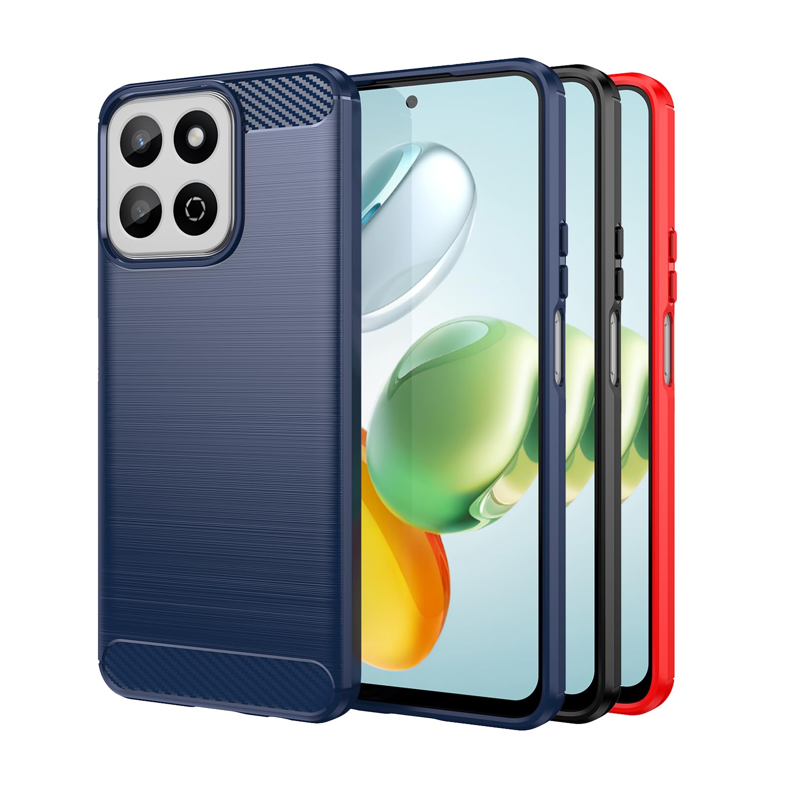 TailTech Case for HONOR 200 Smart Case, [Blue] Brushed Stripe TPU Phone Cover with Shockproof Protection, Compatible with HONOR 200 Smart