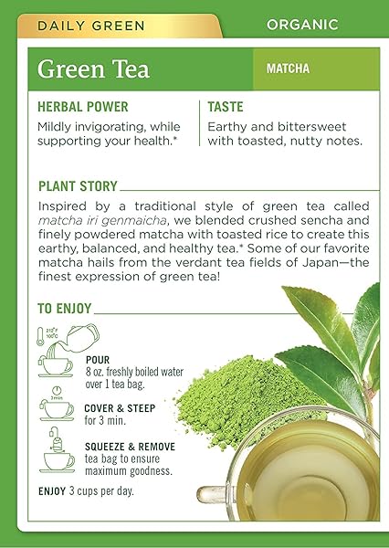 GREEN TEA (GREEN TEA MATCHA, 16 COUNT (PACK OF 6) 96 TEA BAGS TOTAL