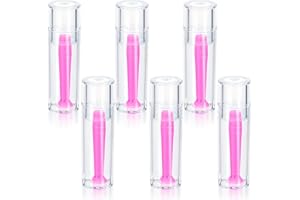 JIEYAO 6Pcs Contact Lens Remover Tool, Hard Contact Lens Plunger Silicone Eye Suction Cup Scleral Lenses Removal Tool for RGP(Rose Red)