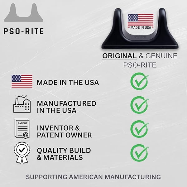 PSO-RITE PSOAS MUSCLE RELEASE TOOL – MADE IN USA, PATENTED DEEP TISSUE MASSAGE DEVICE FOR YOUR BACK, HIP FLEXOR & TRIGGER POINT RELIEF, NIGHT BLACK