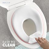 Jool Baby Potty Training Seat Pink Fits Round & Oval Toilets with Storage Hook view 5