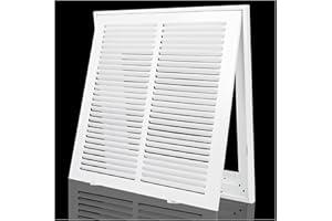 EXCELFU Return Air Grille,Air Return Vent Cover Grill for Ceiling and Wall,Steel HVAC A/C Vent Cover Grill Fits Duct Opening 14"W x 14"H,Holds 1" Thick AC Filter