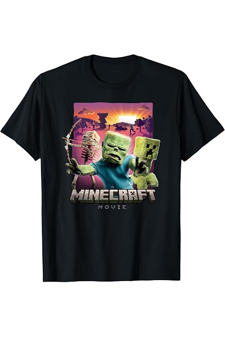 Amazon.com: A Minecraft Movie Skeleton Zombie & Creeper Group 