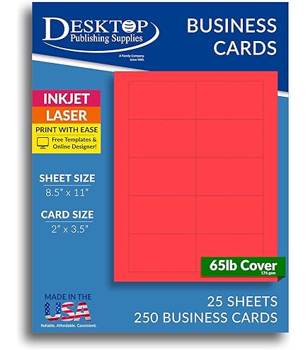 【在庫SALE】BiS 掲載ページ（約A3サイズ）#6748 Amazon.com : Colored Business Cards - 25 Sheets / 250 Business