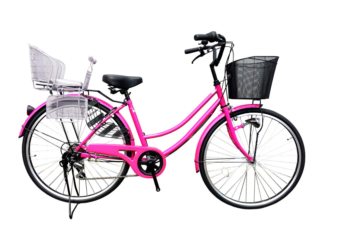 楽天市場 Lupinusルピナス 自転車 26インチ Lp 266ua Knr S 軽快車 シマノ外装6段ギア オートライト 後子乗せシルバー ネオンピンク B07kbhbn1w 無料長期保証 Raviatowen Conseil Fr