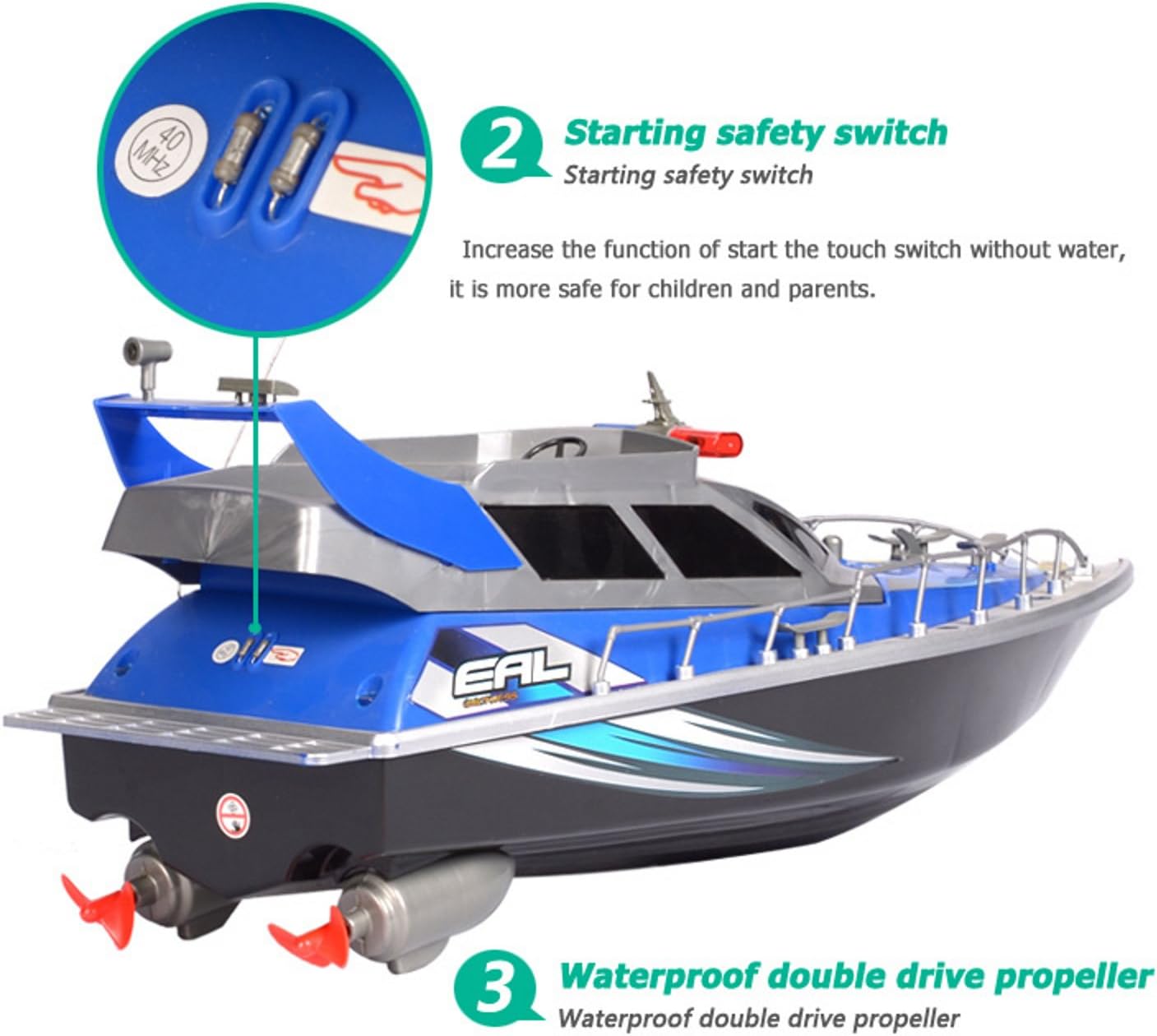 remote control police boat