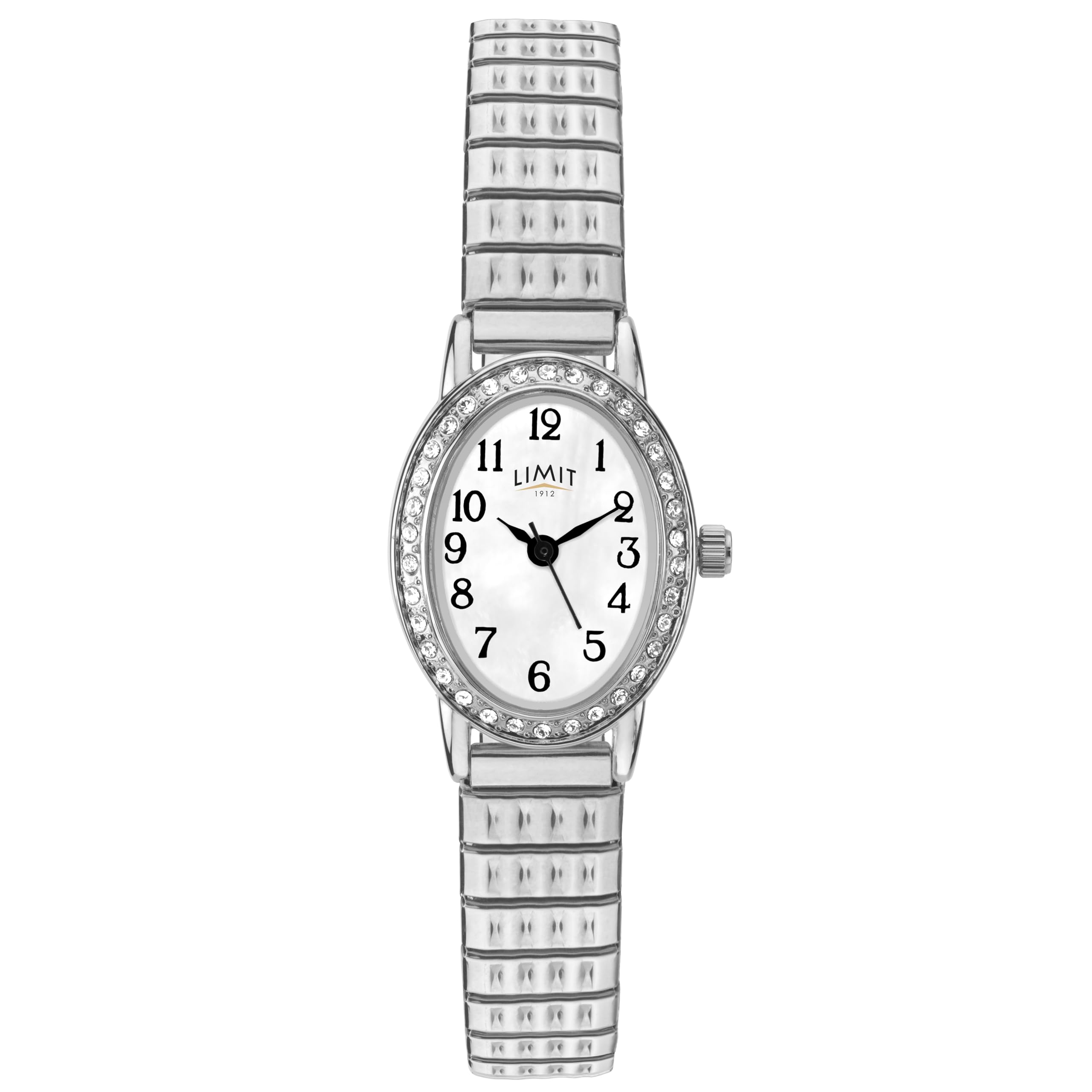 Limit Women's Quartz Watch with White Dial Analogue Display and Silver Stainless Steel Bracelet 6029.01
