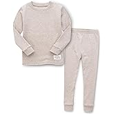 Vaenait 6M-12Y Toddler Kids Super Soft Lightweight Breathable Modal Cotton Melange Sleepwear Pajamas Set