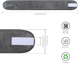 KinHwa 3 Pack Spa Facial Headband Microfiber Adjustable Velcro Hair Band Light view 3
