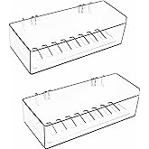 Cq acrylic Bathroom Shower Shelf Organizer Rack,Adhesive Shower Organizer for Bathroom Storage&Home Decor&Kitchen,Wall Shower Caddy Shelf Non Drilling Adhesive and No Damage Wall Mount,2 Pack Clear