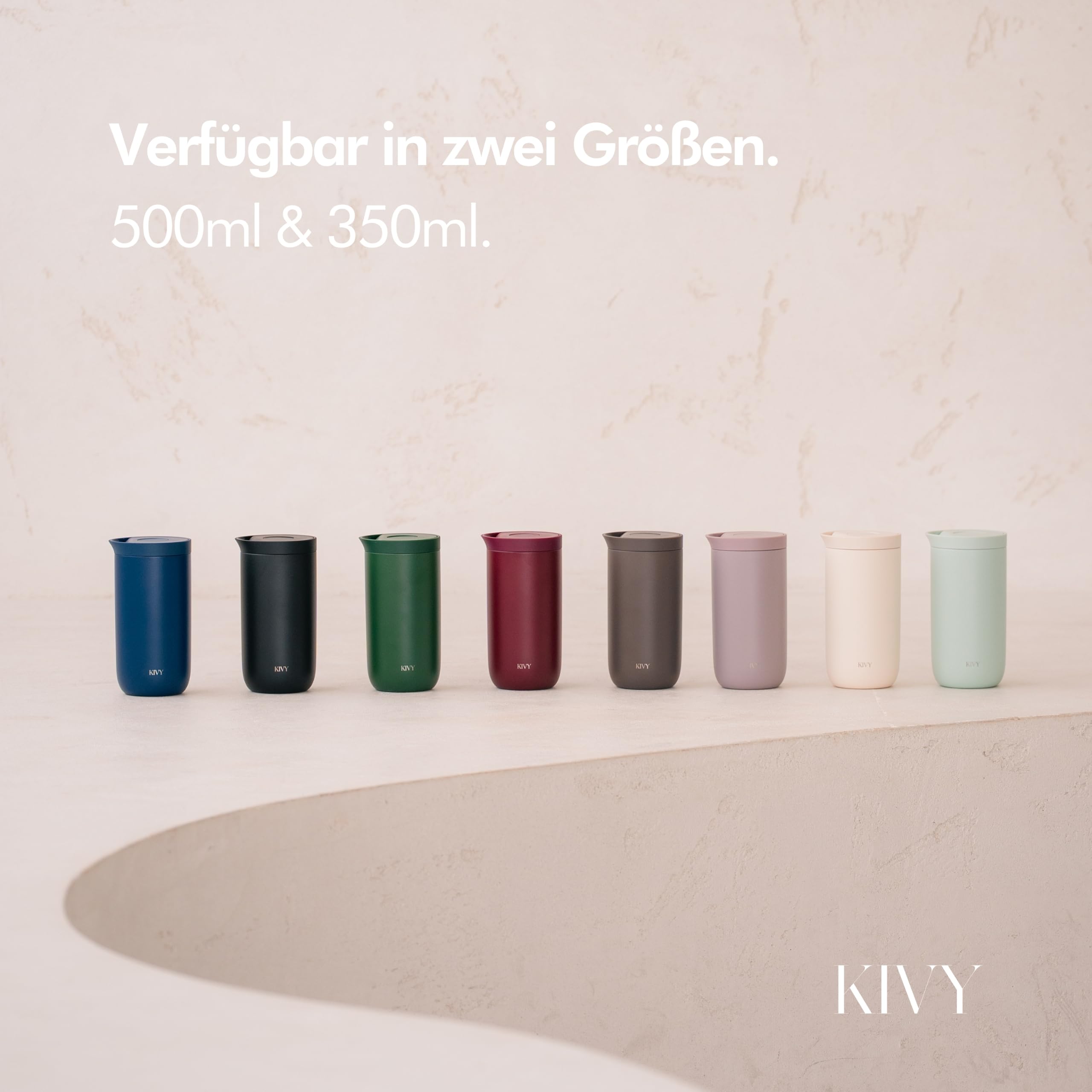 KIVY Thermobecher 350 ml - 6h Heiß | 24h Kalt - Spülmaschinenfest -BPA-Frei 7