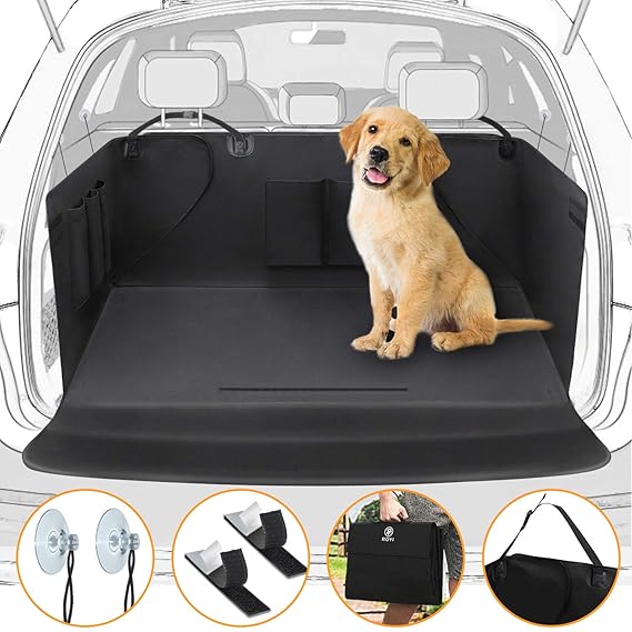 ROYI Car Boot Liner Protector,Car Boot Cover for Dogs with Bumper Flap