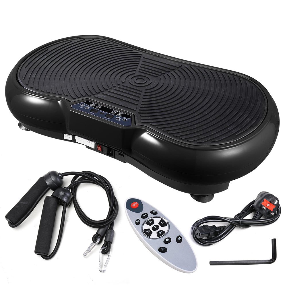 Slim Body Shape 500W Silent Motor Vibration Black Power Plate Machine