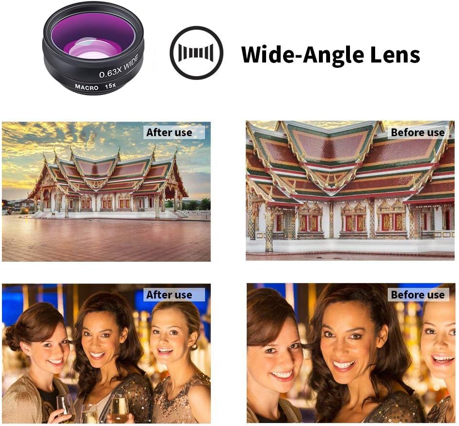 Apexel 10 in 1 Phone Camera lens kit Wide Angle lens, Macro lens, Fisheye lens, Telephoto lens - Image 3