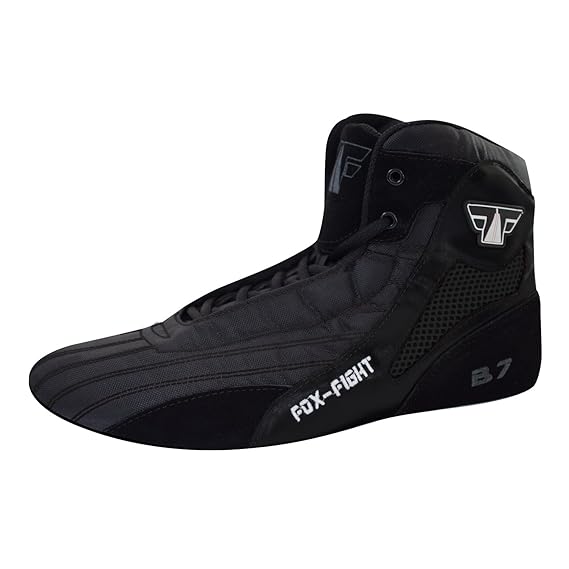 FOX-FIGHT B7 Sambo Schuhe Black Edition Professionelle Hochwertige Qualität Ringer Wrestling Schuhe Mattenschuhe Wildleder Le