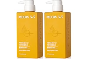 MEDIX 5.5 Vitamin C Cream Face Lotion & Body Lotion Moisturizer | Anti Aging Skin Care Firming & Brightening Cream Diminishes The Look Of Uneven Skin Tone, Age Spots, & Sun Damaged Dry Skin, (2-Pack)
