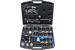 JoyFans Coolant Pressure Tester Kit, Cooling System Coolant Vacuum Refill Kit Automotive Tools Works on Radiator Leak Test & Coolant Fill Purge Service for Cars Trucks Airlift