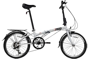 Dahon Dream D6 Folding Bike for Adults,20-inch Wheels Stable Riding Hi-Ten Steel Frame,6-Speed V Brake