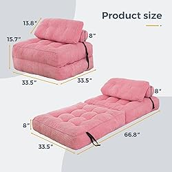 MAXYOYO Folding Sofa Bed, Convertible Sleeper Chair