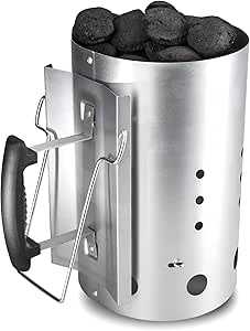 Bruzzzler Chimenea de encendido, encendedor de carbón de barbacoa, con
