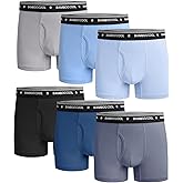 BAMBOO COOL Boys Underwear Lightweight Breathable Moisture-Wicking Boxer Briefs U-open Pouch Ultra Soft Tag Free 6-Pack