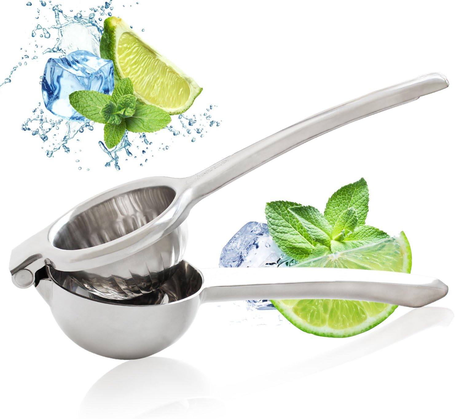 Jeanzer Manual Lemon Squeezer / Lime Juicer / Citrus Press - Quality 304 Stainless Steel