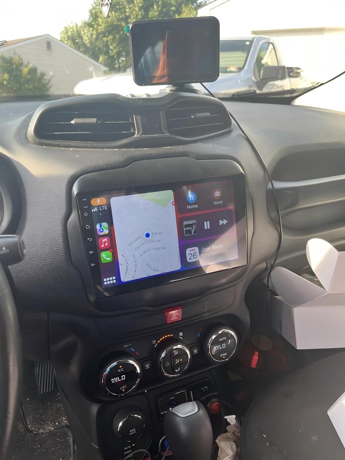 Photo 1 of Saitedudu Android 13 Car Radio Stereo Compatible with Jeep Renegade 2015-2020 Car Radio 9Inch Touch Screen Radio with Carplay/Android Auto/1080P/Hi-Fi Audio+ AHD Backup Camera