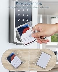 Uniclife 6 Pack ID Badge Holder Horizontal Clear