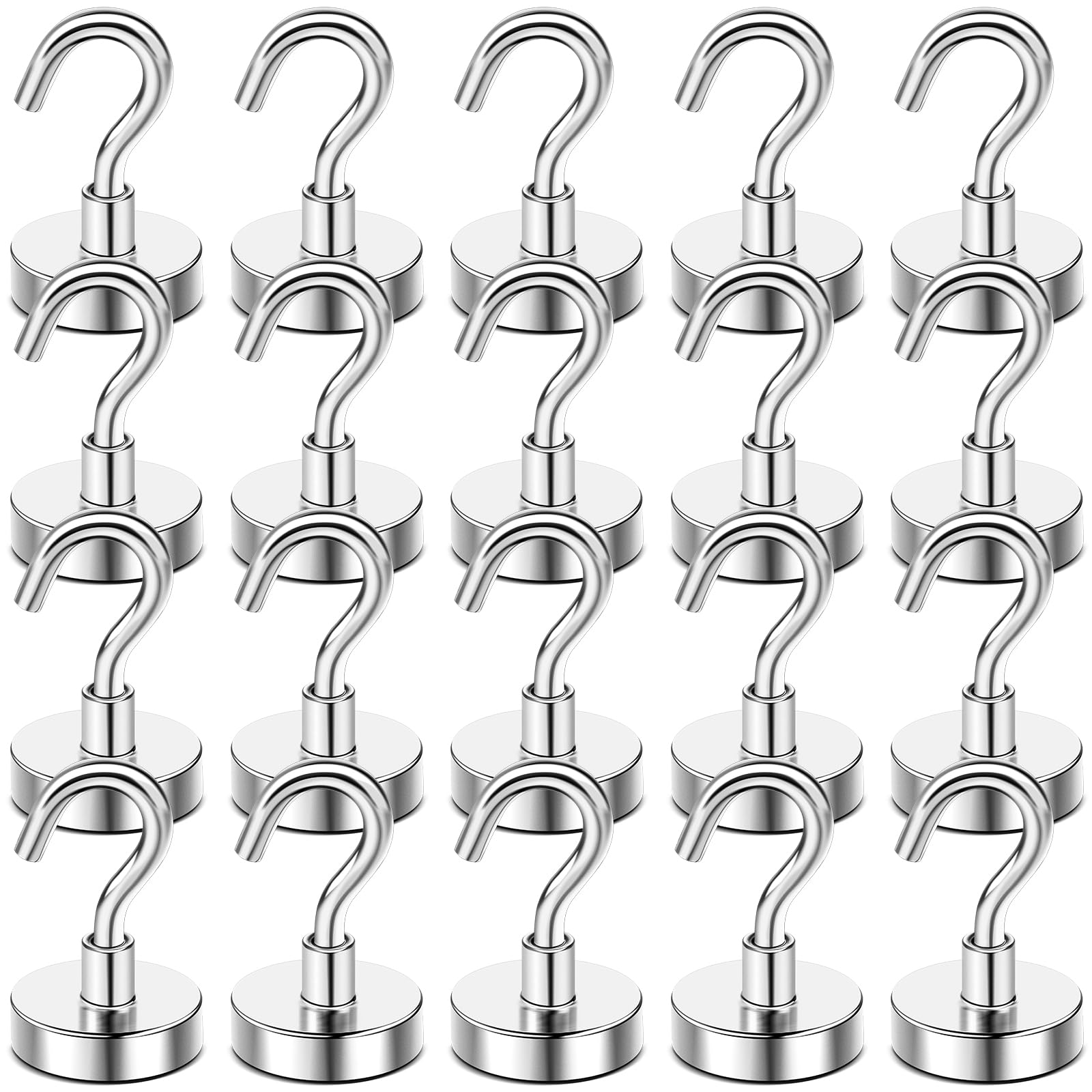 DIYMAG Magnetic Hooks, 50 LB Heavy Duty Magnet with