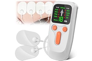 Tens Unit Muscle Stimulator,Dual Channel Low-Frequency Electric Pulse Massager with Large Screen, Multi-Function Physiotherap