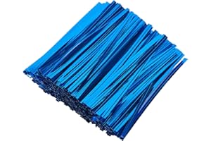 DGTANGYIN 800 Pcs 4" Metallic Twist Ties(Blue) for Bakery Ties, Candy Bags, Coffee Bags, Goodie Bags Ties