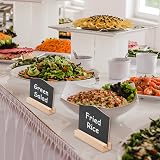 Mooshy Mini Chalkboard Signs 6 Pack with Stand Small Black Double Sided view 7