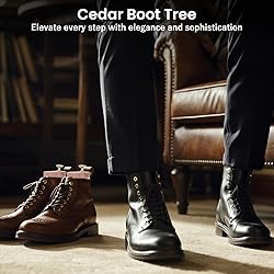 1 Pack Cedar Boot Tree for Men/Women, Storage Bag