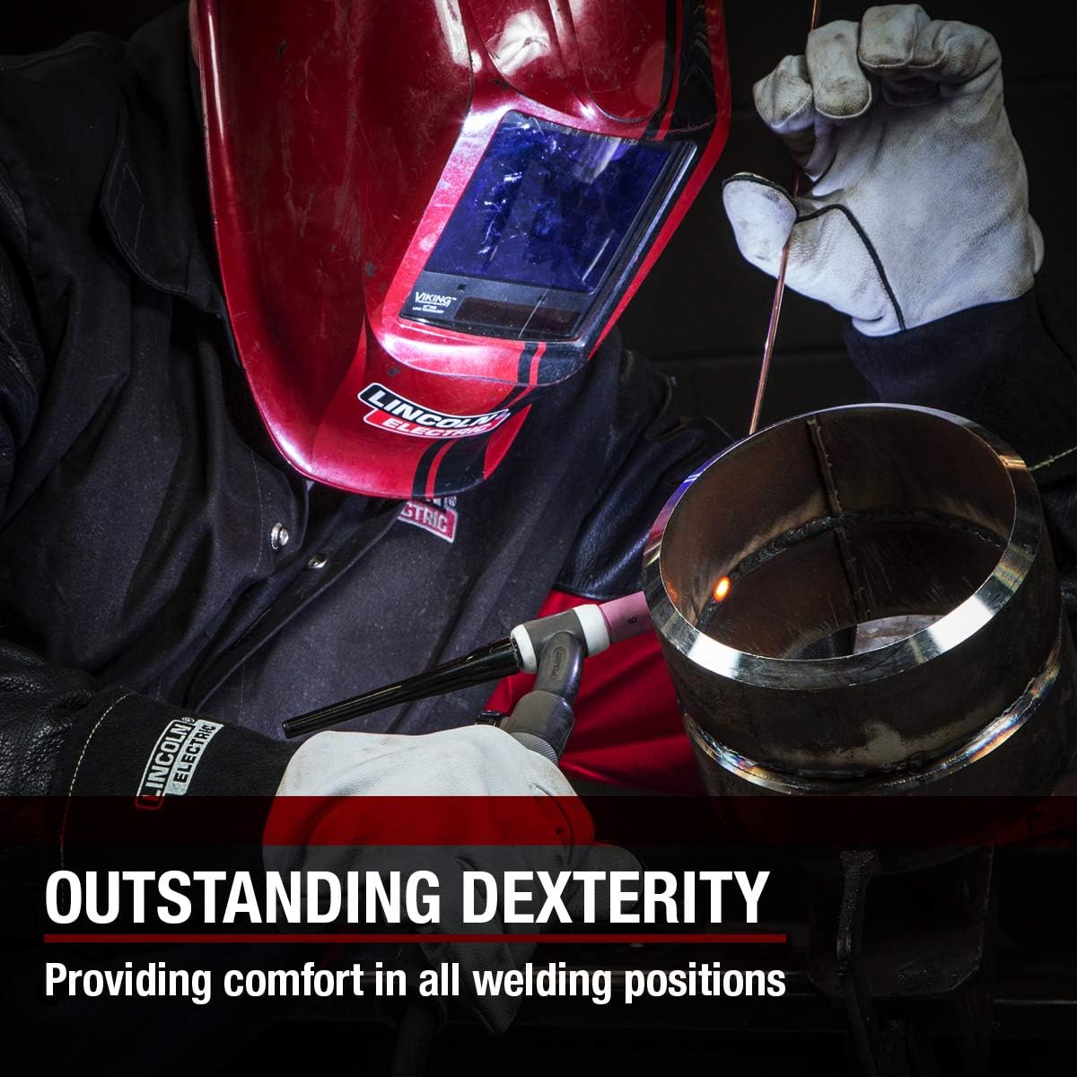 Lincoln Electric Grain Leather TIG Welding Gloves | High Dexterity | Large | K2981-L: Ac Dc Arc Welding Equipment: Home Improvement